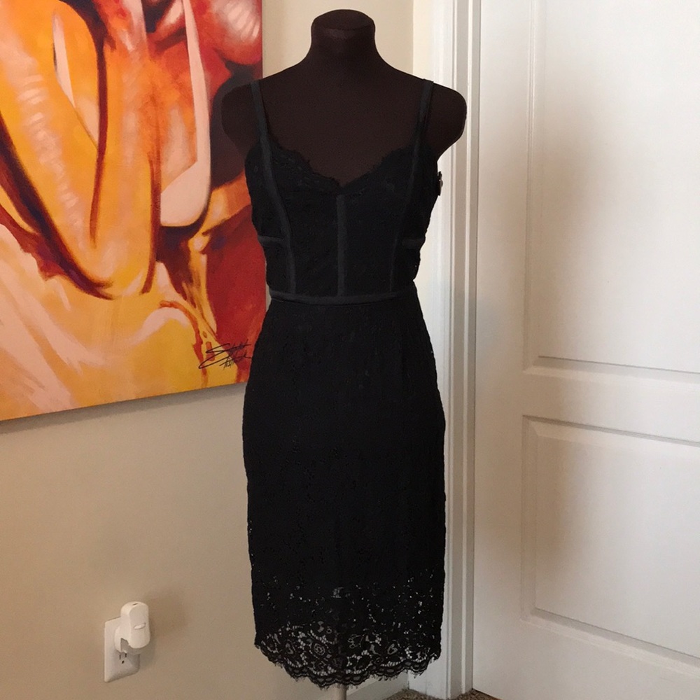 Black lace dress